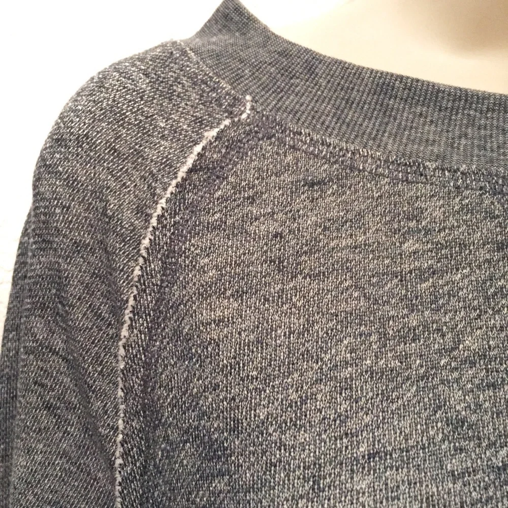 Caslon Nordstroms Womens Knit Shirt Tunic Oversized Heathered Blue Small